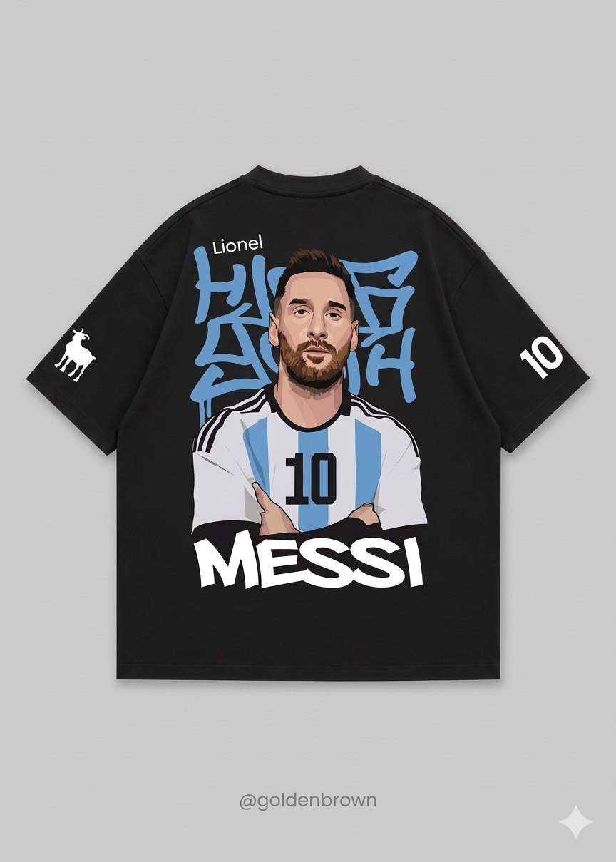 Messi Special Drop Shoulder T shirt