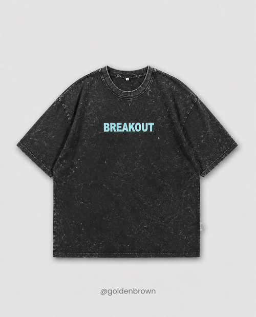 Acid wash Drop Shoulder-Breakout