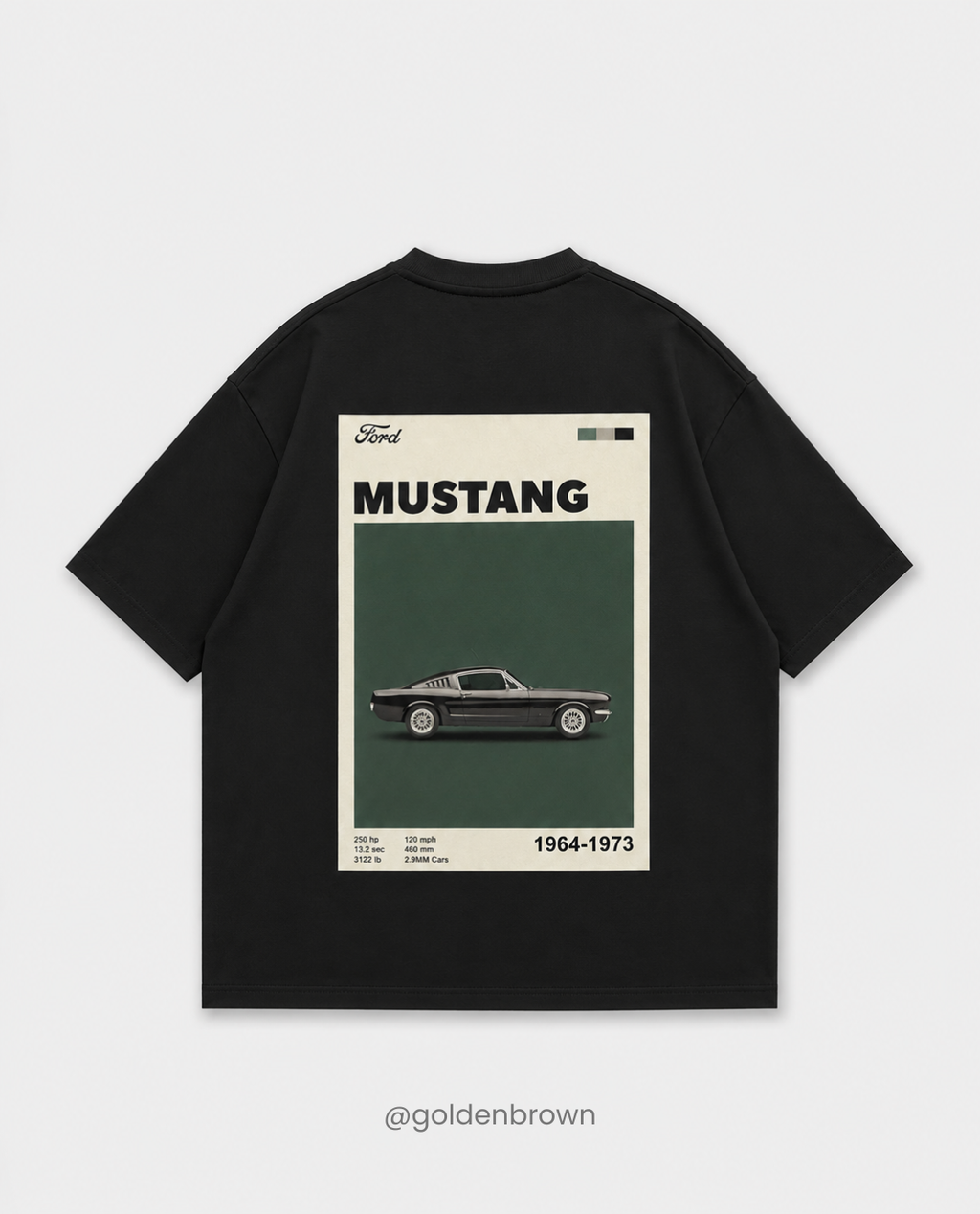 Premium Drop Shoulder -Mustang